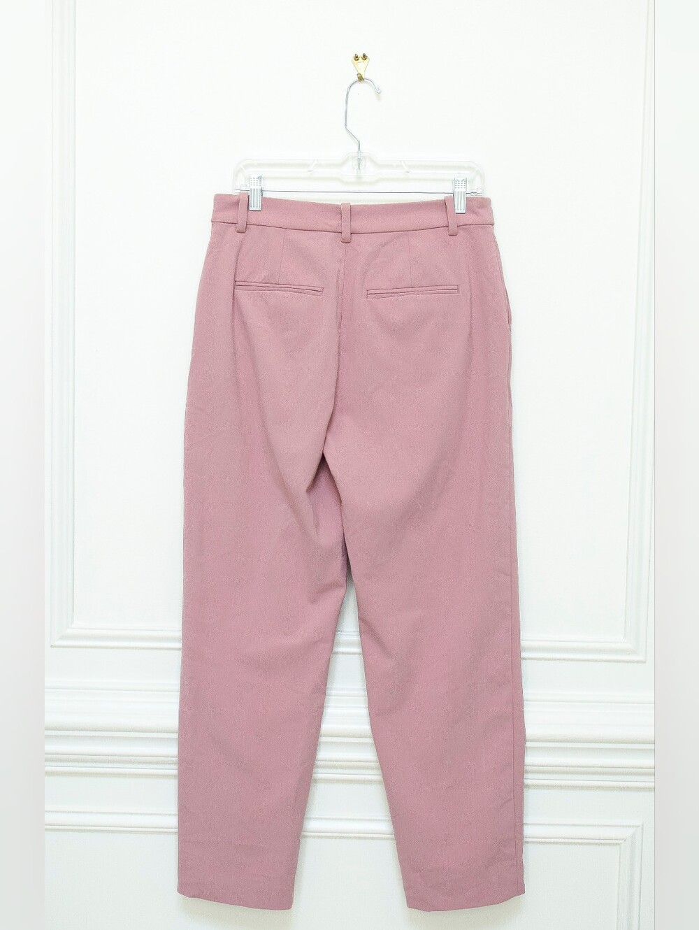 Madewell The Fairbanks Pant Woodrose Pink Tapered Straight Leg Trouser Size 8 - Picture 8 of 14
